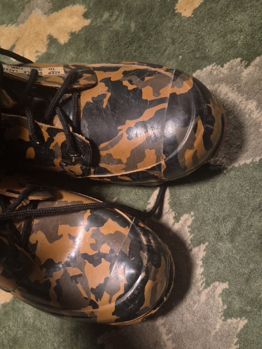 Camouflage Men's Rain Boots - Brown Camo - Picture 7 of 10